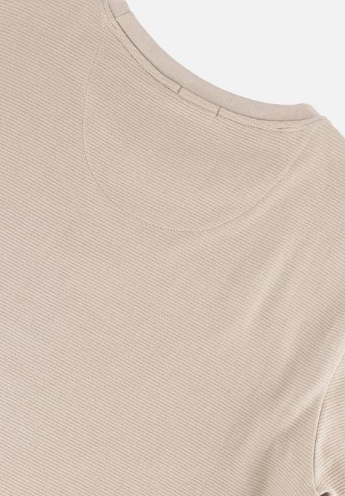 S.P.C.C - Valmont Fashion Regular Fit Long Sleeve Tees - Bone