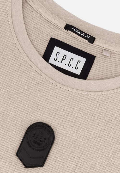 S.P.C.C - Valmont Fashion Regular Fit Long Sleeve Tees - Bone