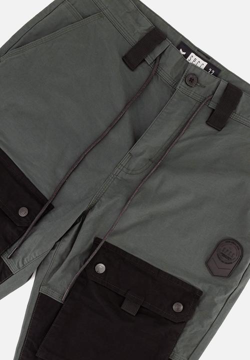 S.P.C.C - Branald Fashion Regular Fit Pants - Dark Olive & Black