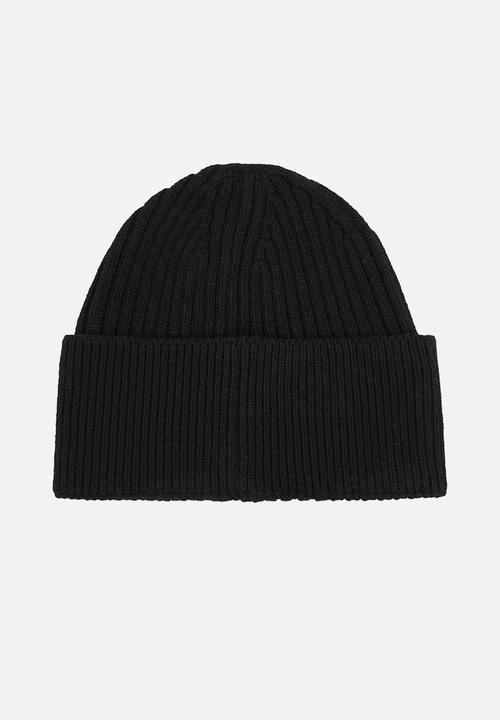 Calvin Klein - Tonal Rubber Patch Beanie - CK Black