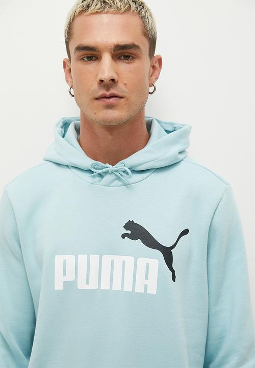 PUMA - ESS+ 2 Col Big Logo Hoodie FL-Turquoise Surf