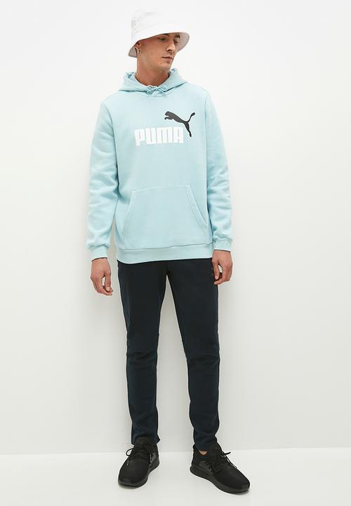 PUMA - ESS+ 2 Col Big Logo Hoodie FL-Turquoise Surf