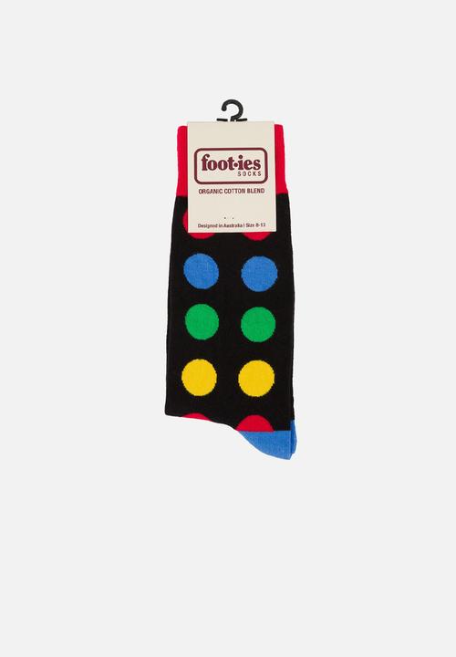 Foot-ies - Twister Organic Cotton Sock - Black