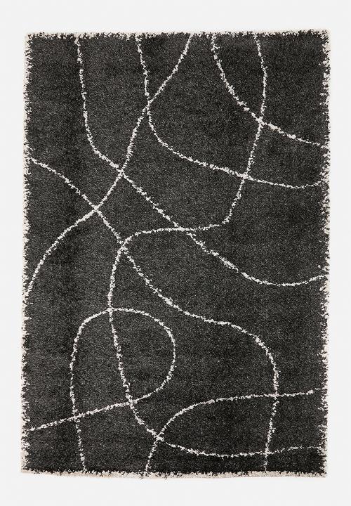Fotakis - Shaggy Rug Swirl - Black