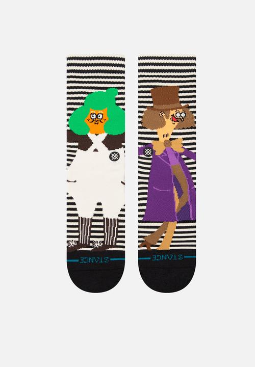 Stance Socks - Oompa loompa crew - black & white