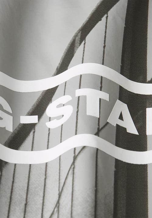 G-STAR - HQ oldskool logo lash r tCompact slub jersey o - white