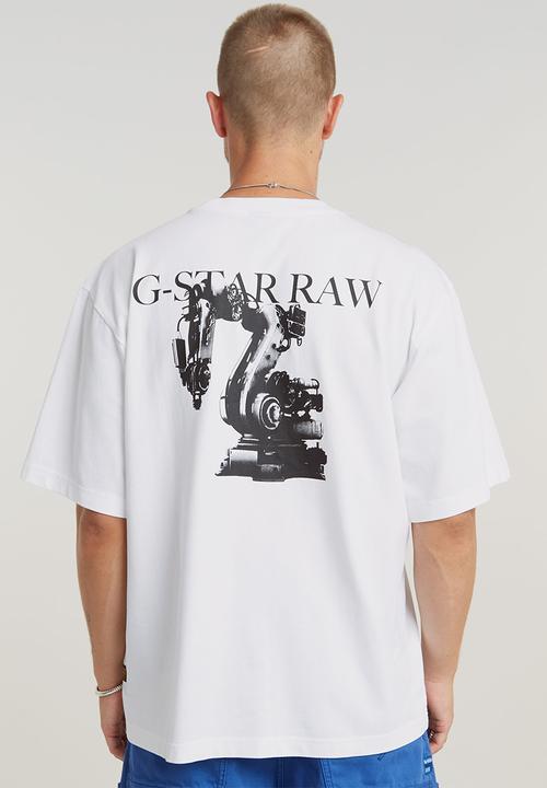 G-STAR - Industry back gr boxy r tSigne jersey o - white