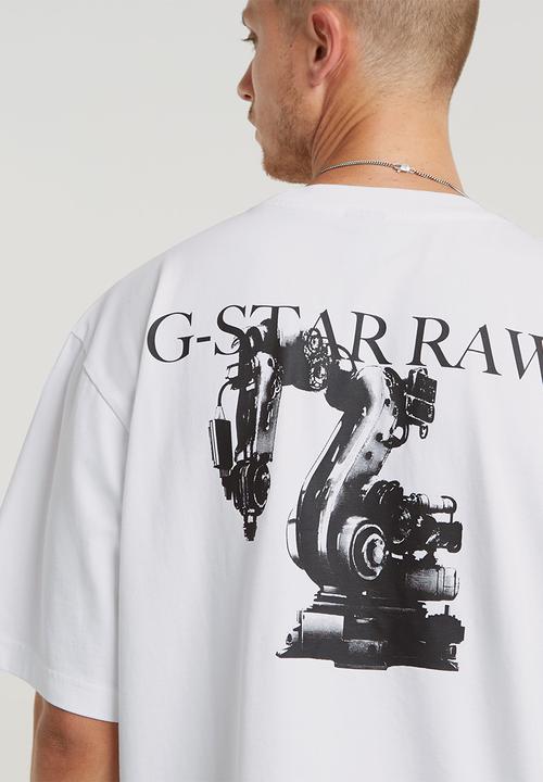G-STAR - Industry back gr boxy r tSigne jersey o - white