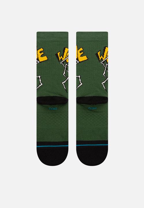 Stance Socks - Welcome wilbur crew - green