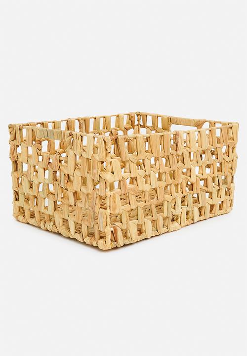 Storage Solutions - Open weave basket set of 3 - natural