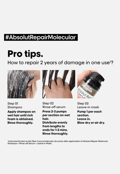 L’Oreal Professionnel - Absolut Repair Molecular Restoring Strengthening Shampoo- 300ml
