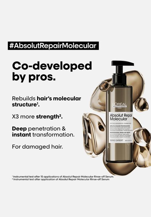 L’Oreal Professionnel - Absolut Repair Molecular Rinse off Serum for Damaged Hair - 250ml
