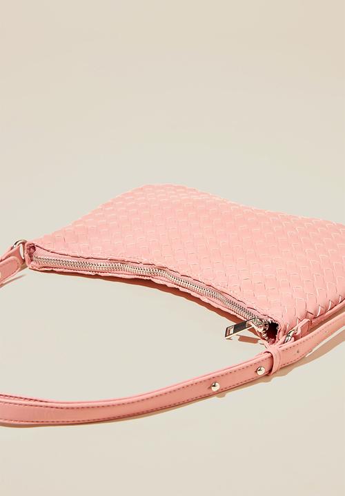 Rubi - Aries underarm bag - roseberry woven