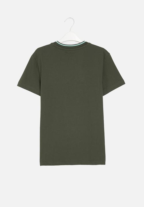 POLO - Boys cameron printed short sleeve tee - olive