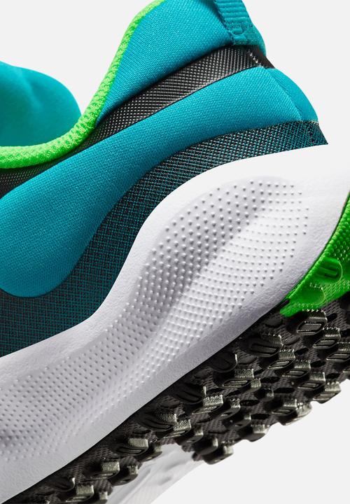 Nike - Nike Revolution 7 (Psv) - Black/Green Strike-Football Grey