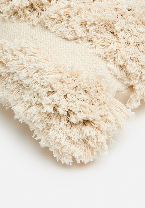 Sixth Floor - Shaggy cushion cover- Natural