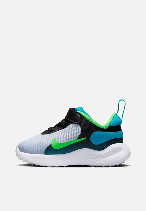Nike - Nike Revolution 7 TD - Black/Green Strike-Football Grey