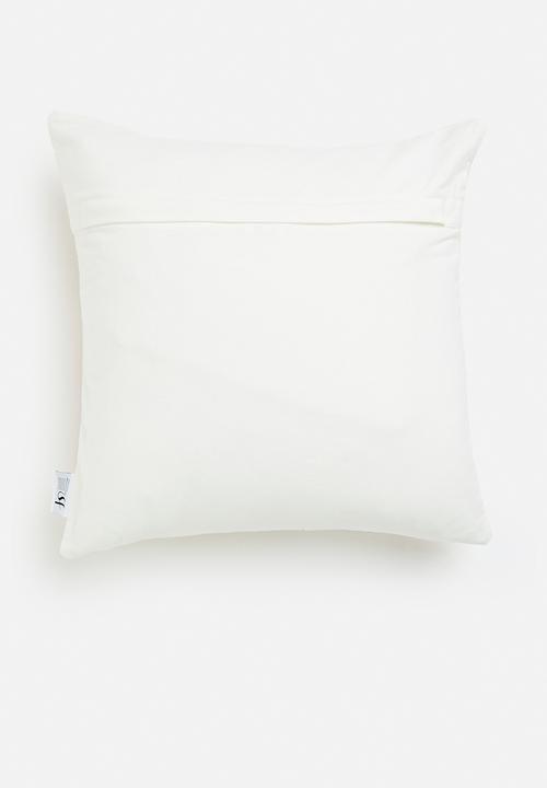 Sixth Floor - Dalia cushion cover- neutral & orange 