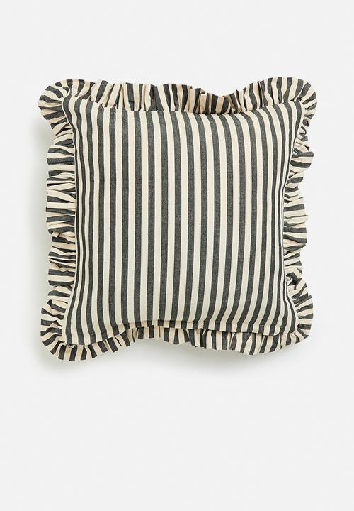 Sixth Floor - Frufru cushion cover- Black & White