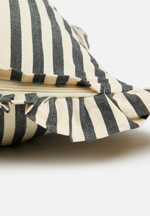 Sixth Floor - Frufru cushion cover- Black & White