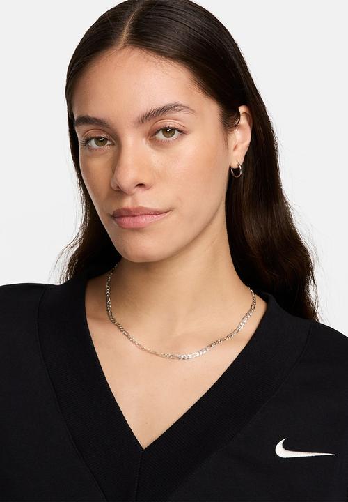 Nike - W nsw phnx flc slvls v-neck - black/sail