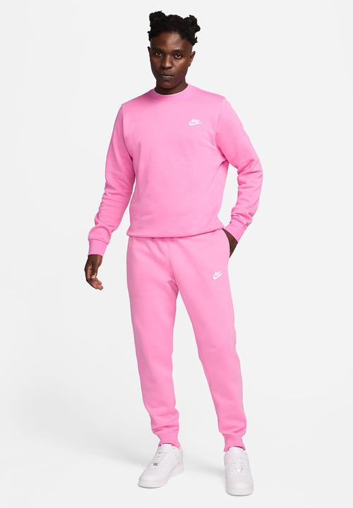 Nike - NSW Club Fleece Crew - Playful Pink/White