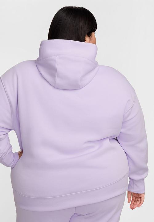 Nike - Plus w nsw phnx flc os po hoodie pl - violet mist/sail