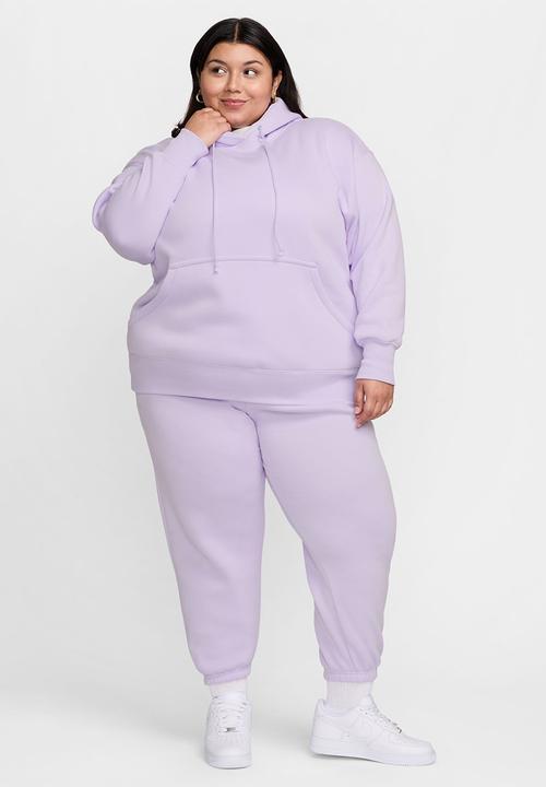Nike - Plus w nsw phnx flc os po hoodie pl - violet mist/sail