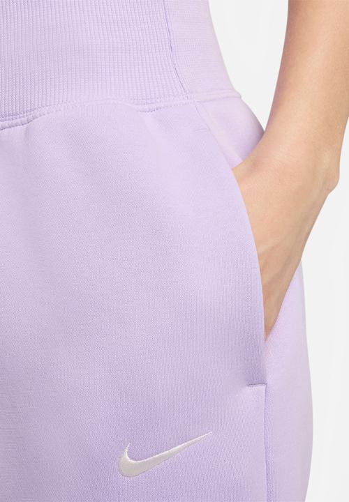 Nike - W nsw phnx flc hr os pant - violet mist/sail