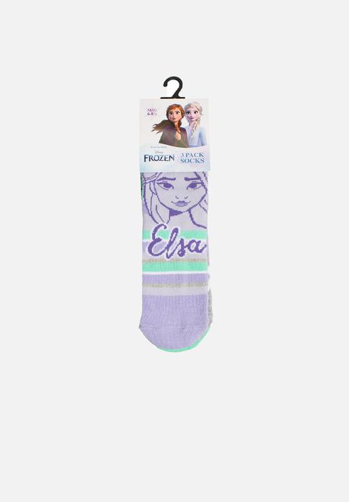 Character Group - Frozen 3 pack socks - purple