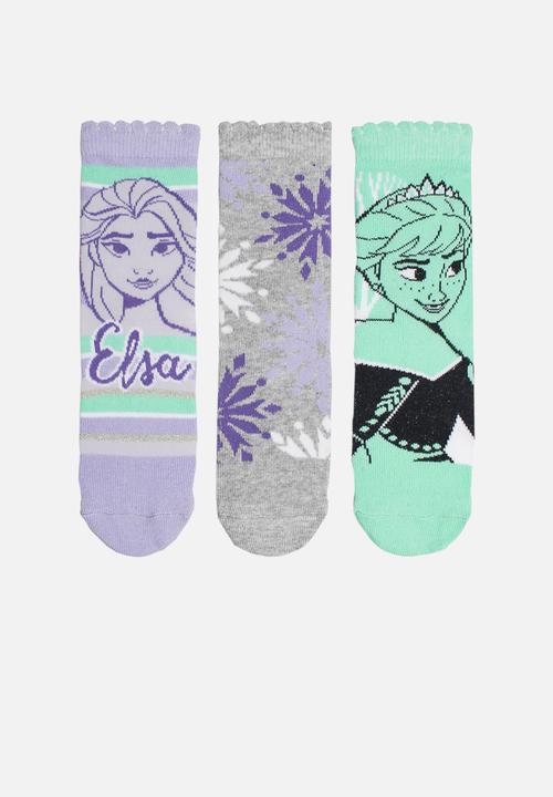 Character Group - Frozen 3 pack socks - purple