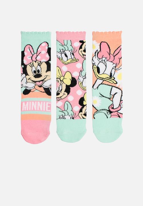 Character Group - Minnie 3 pack socks - pink