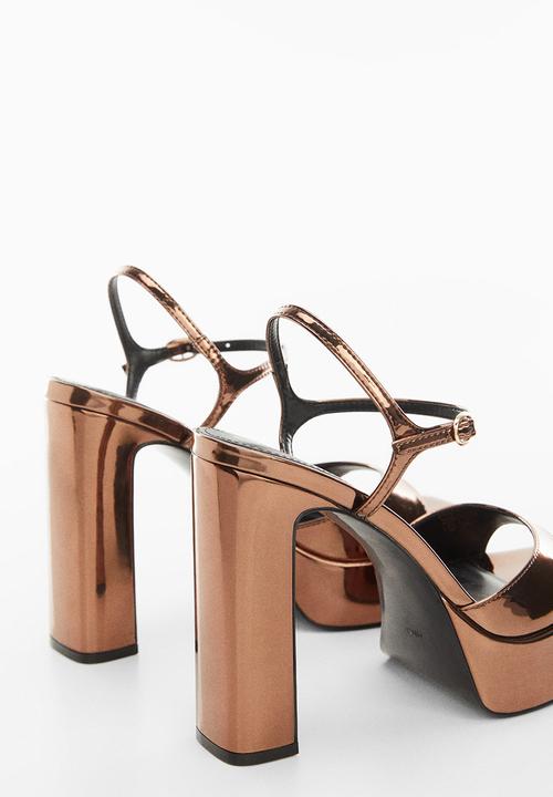 MANGO - Rovi platform sandal - copper