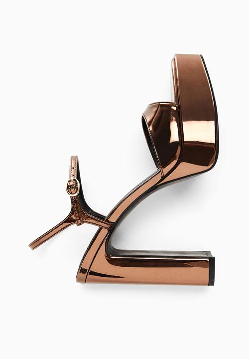 MANGO - Rovi platform sandal - copper