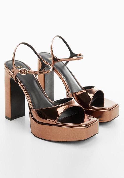MANGO - Rovi platform sandal - copper