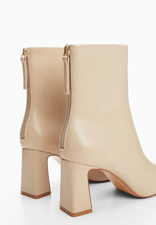 MANGO - Limo ankle boot - light beige