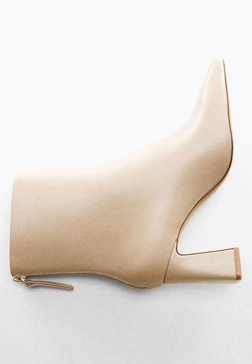 MANGO - Limo ankle boot - light beige