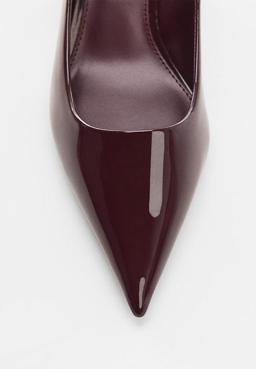 MANGO - Rocky kitten heel court - dark red