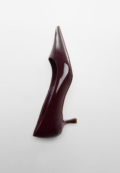 MANGO - Rocky kitten heel court - dark red