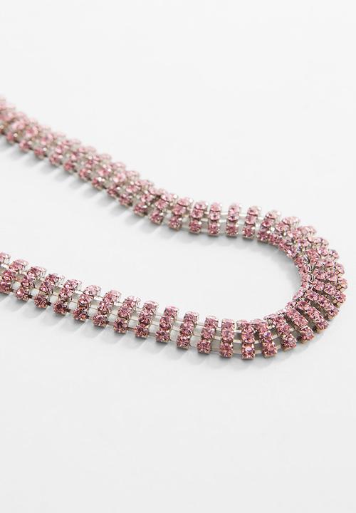 MANGO - Necklace Nerea - Light/pastel pink