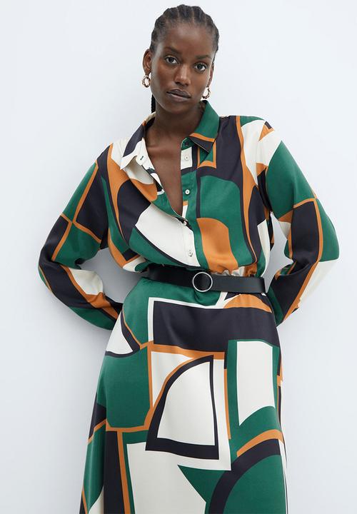 MANGO - Plus dress sevilla - green