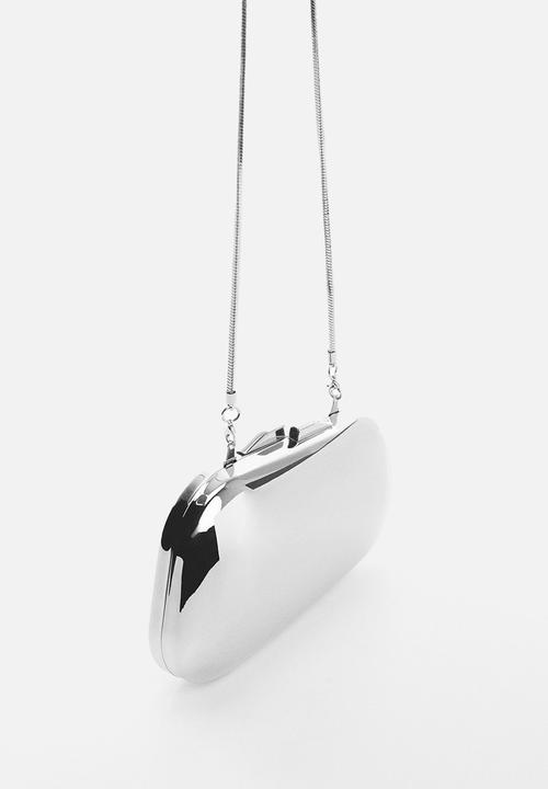 MANGO - Bag mch kenda top handle - silver