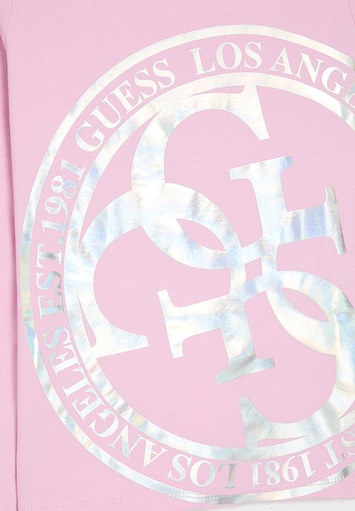 GUESS - Ls t-shirt - soft rose