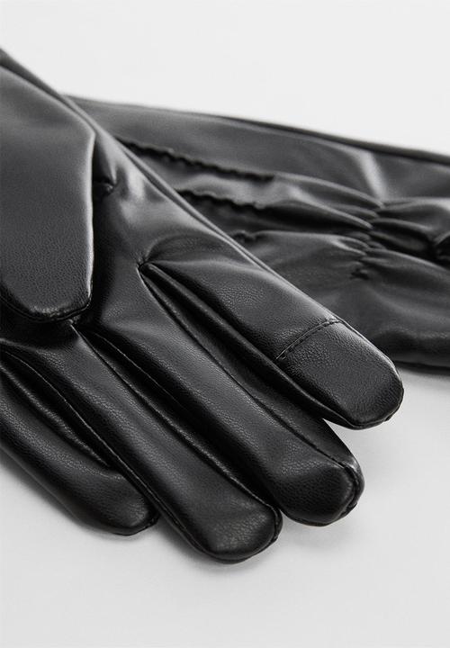 MANGO - Gloves octavia - Black