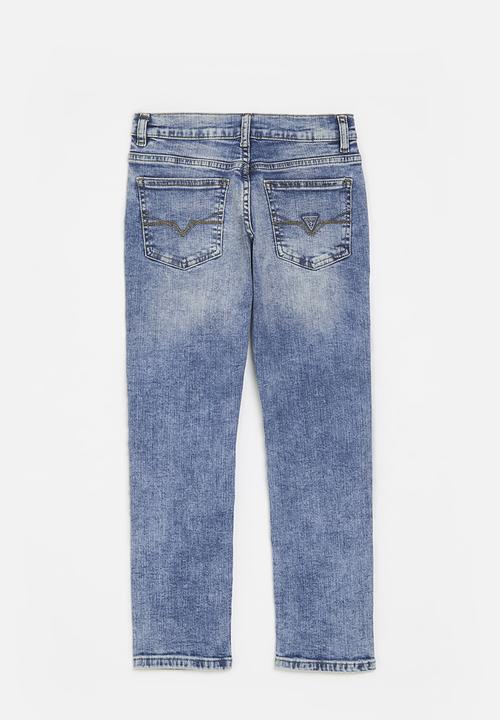 GUESS - Denim slim fit pants - blue