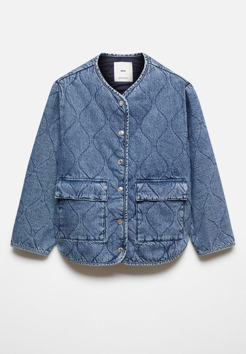 MANGO - Plus Jacket Sugar - Open-Blue