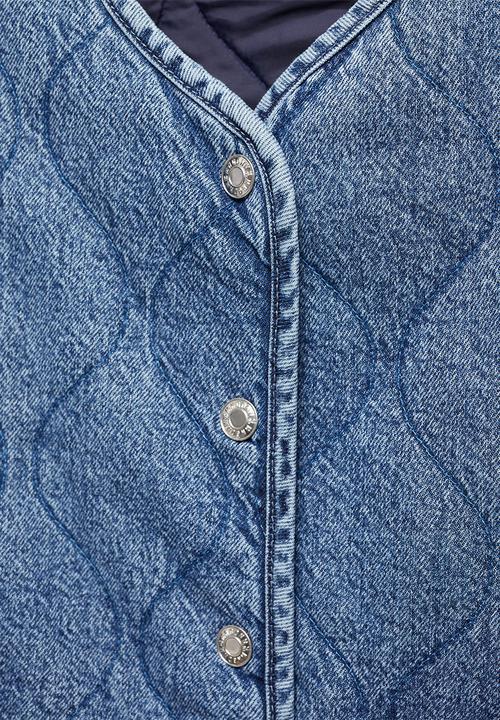 MANGO - Plus Jacket Sugar - Open-Blue