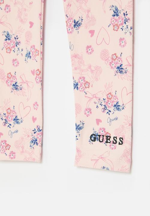 GUESS - Leggings - romantic pink floral print
