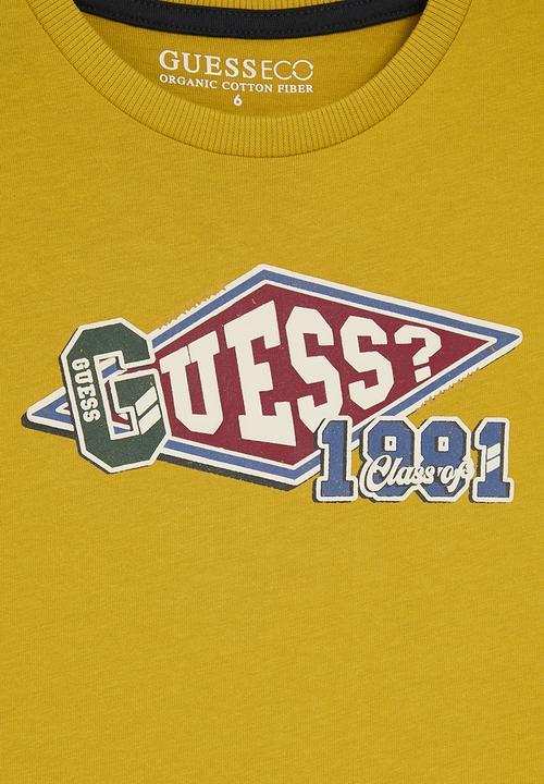 GUESS - Short sleeve T-shirt - goldenrod