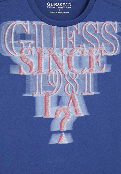 GUESS - Short sleeve T-shirt - blue maya